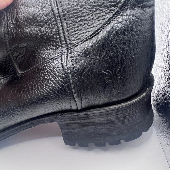 Frye Bowery leather men’s side zip boot, black leather, size 9.5 - Picture 6 of 10